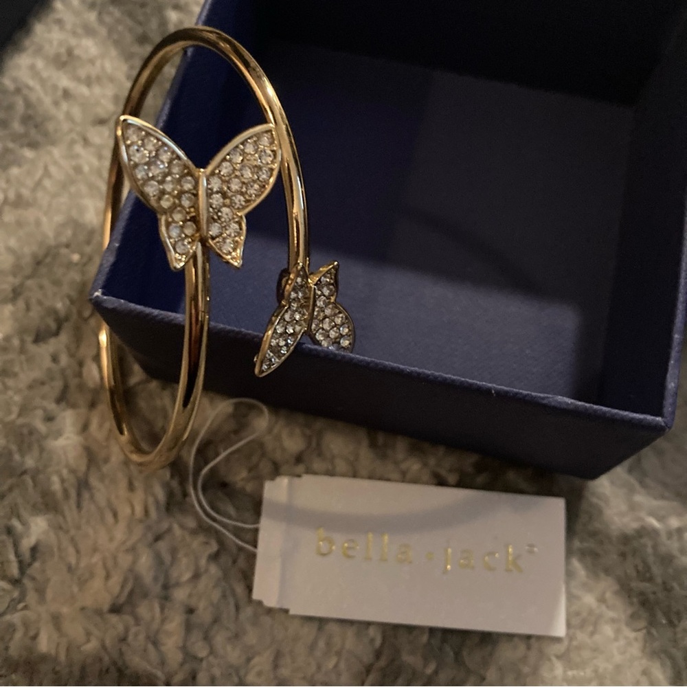 NIB Bella * Jack Gold Butterfly Bracelet